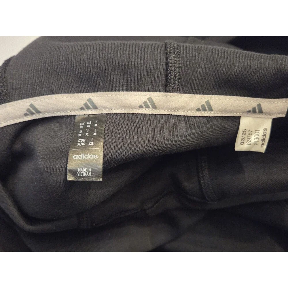 Adidas Dugout Short Sleeve Hoodie Black XL Pullover Kangaroo Pocket Unisex